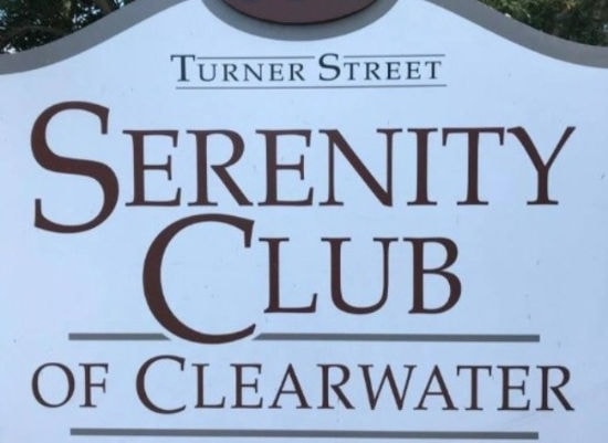 Serenity Club of Clearwater building sign